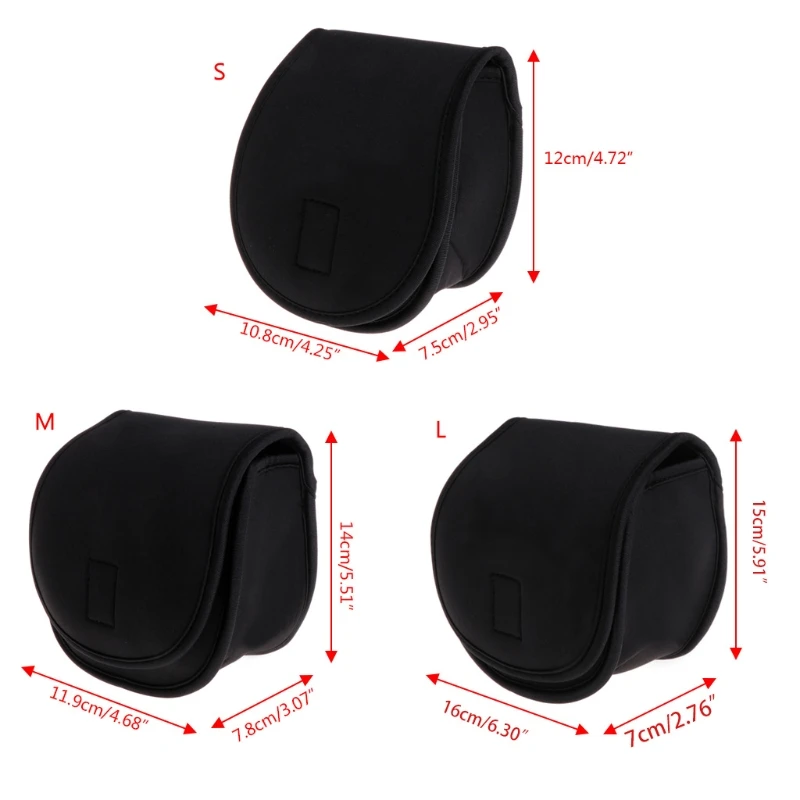 Portable Fishing Reel Bag Protective Case Cover for Drum/Spinning/Raft Reel Fishing Pouch Cover Fishing Tackle Accessories D0LB