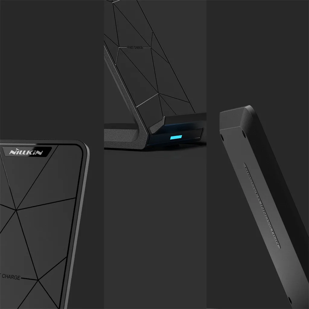 Moblie Phone Wireless Charging Holder Stand Upright Charge Desktop Holder For Travel Home Office Suit For iPhone/Samsung
