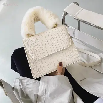 

Lady Famale Messenger Girl Trend Women Houndstooth Handbags Bags Shoulder Handbag Crossbody Leather Vintage Bag For Women