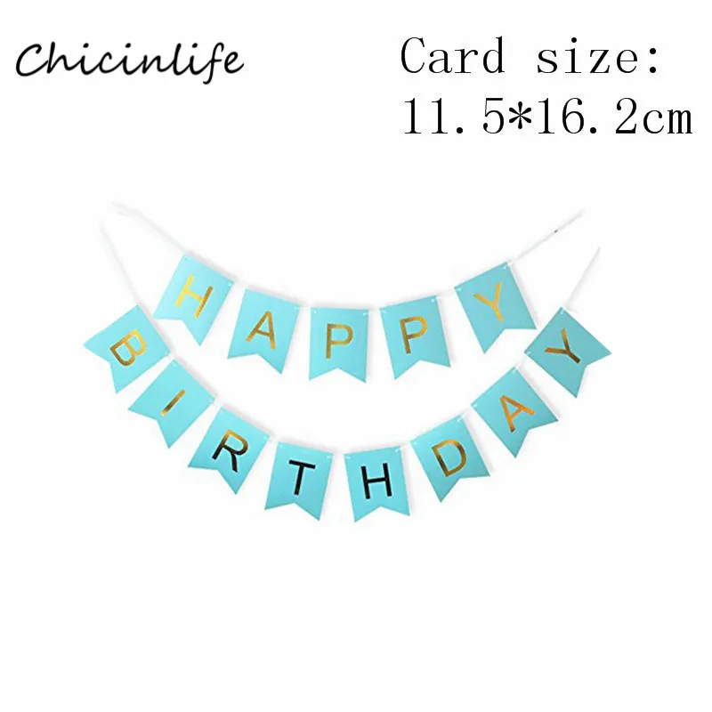 Chicinlife 5 шт. синий 1 2 3 4 5 6 7 8 9 лет на день рождения фольги шары вечеринка для мальчика день рождение украшения для душа - Цвет: banner