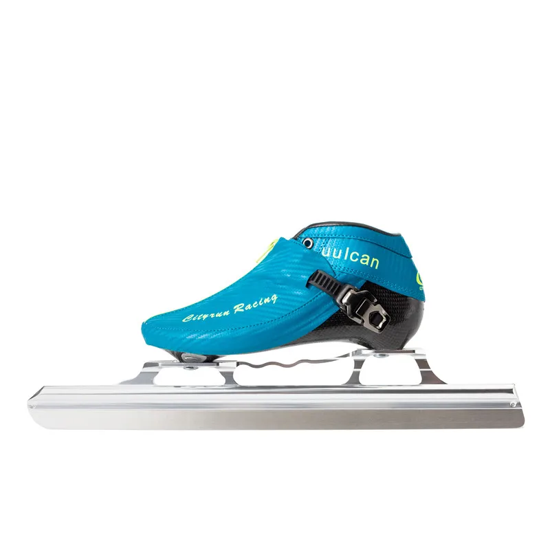 Blue Fixed Track Новое поступление CITYRUN Inline Скорость роликовые коньки Patines, с застежкой-молнией, замок углеродного волокна загрузки 90 100 мм 110 мм 4 колеса 380 410 430 мм - Цвет: Blue Fixed Track