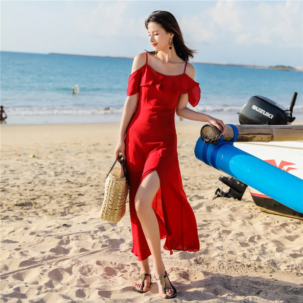 Hainan Санья, балет, пляжная юбка, женская, Таиланд, для морского отдыха, для похудения, платье, Xw222