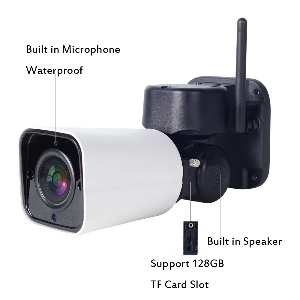 V380Pro 1080P 2MP Беспроводная IP камера ИК ночного видения аудио запись P2P видео безопасность WiFi PTZ пуля камера наружная