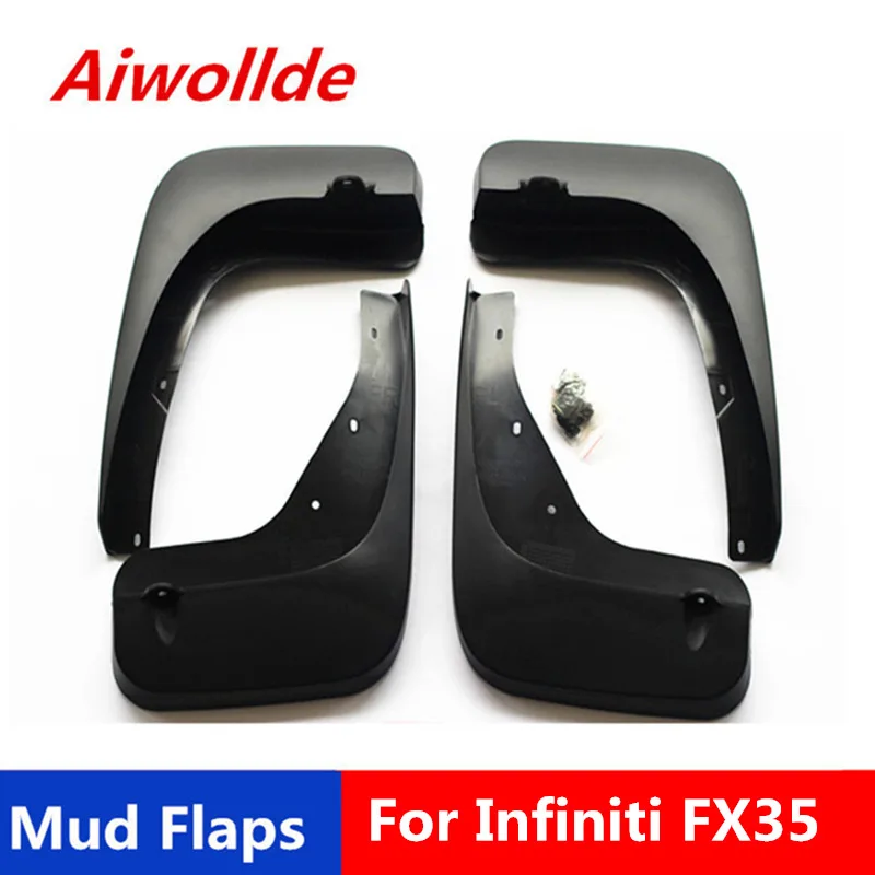 Car Mud Flaps For Infiniti FX35 FX37 FX50 QX70 2009-2016 Mudflaps Splash Guards Fender Mudguards | Автомобили и мотоциклы