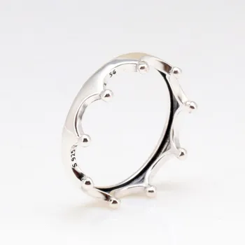 

Original 925 Sterling Silver Ring New Shiny Crown Ring For Women Wedding Party Gift Fashion Jewelry