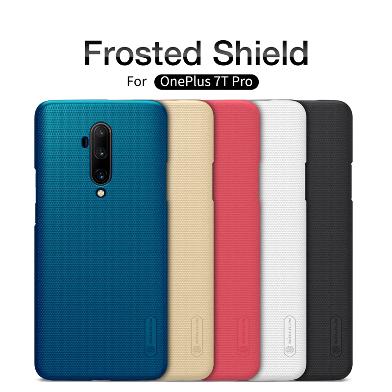 

NILLKIN OnePlus 7T Pro Case Hard PC Frosted Shield Phone Cases For Oneplus 7 t Pro Matte Back Cover with Phone Holder