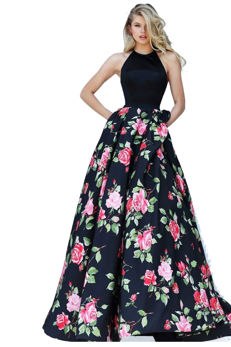 

arrival Women Ladies Slim Sleeveless Chiffon Flower Halter Party Ball Prom Gown Formal Summer Dress