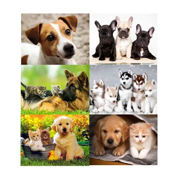 

Era 2020 Animal Diamond Painting Cross-Stitch Embroidery Dog Labrado Mosaic Full Round/Square Drill Rhinestones Home Decor