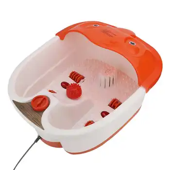 

Foot Wash SPA Bath Massager Bubble Automatic Heating Red Light Relax Care