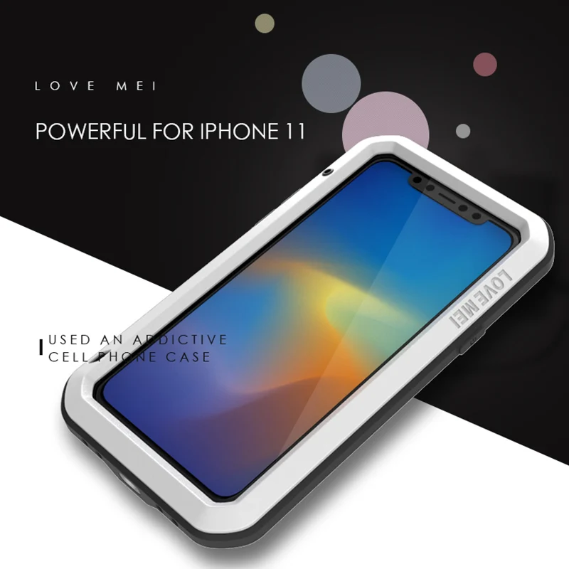 Роскошный противоударный чехол для iphone 11 Pro Max, алюминиевый металлический защитный чехол 360, закаленное прозрачное стекло для iphone 11 Pro