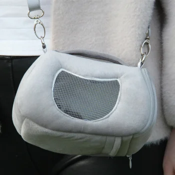 

Breathable Hamster Carrier Travel Breathable Detachable Strap Single Shoulder Fleece Bags Handbag Hamster Out Of Carrying Case