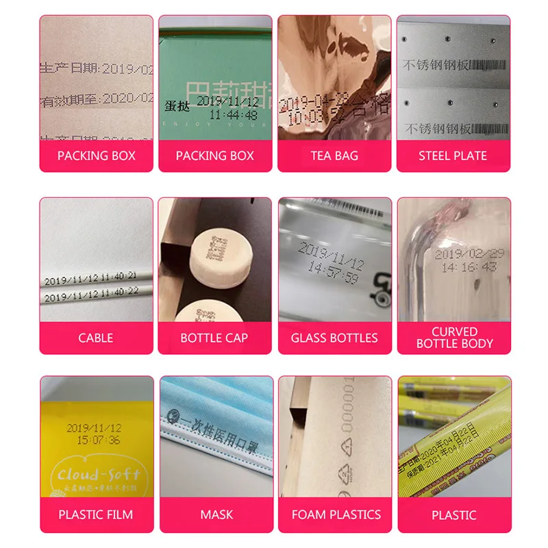 Portable Hand Jet Handheld Touch Inkjet Printer For / Expiry Date/batch Code/serial Number/label/barcode/qr Code