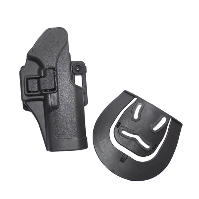 Tactical CQC Compact handgun Belt holster Quick Draw Right Hand Gun Holster w/ Paddle Waist Belt for Glock 17 18 19 23 26 32