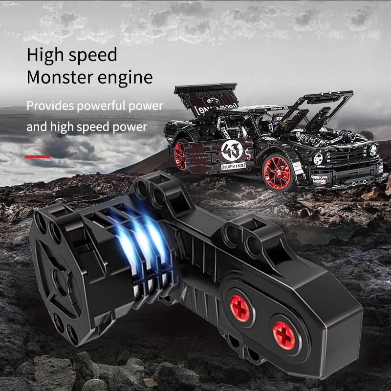 Technic Ford Mustang Hoonicorn RTR Радиоуправляемая машина MOC 22970 модель набор строительных