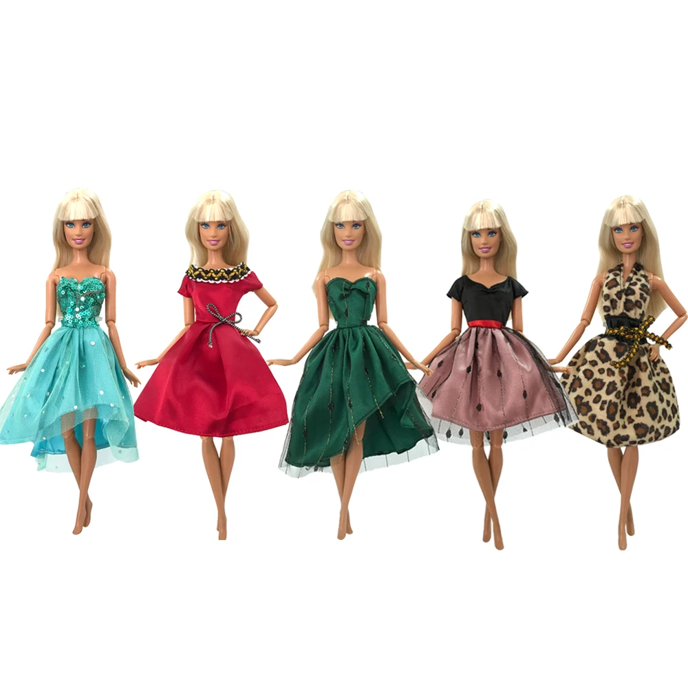 NK 1 Set Fashion Dress For Barbie Clothes Doll Accessories Daily Wear Outfits Casual Skirt Shirt Dollhouse Toys JJ doll clothes barbie doll clothes