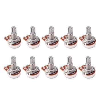 

10Pcs Guitar Bass Volume Tone Control Pots Potentiometer Switch A100K