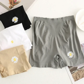 

Women Seamless Safety Pants Women Underwear Mid-Waist Plus Size Panties Anti-Light Safety Shorts 2020 Good Quality