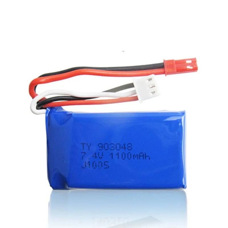 3 шт. литий полимерные аккумуляторы для Wltoys A949 A959 A969 A979 K929 7 4 В 1100 мАч 903048 25c|Детали и