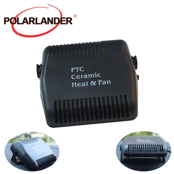 

New Car Heater Air Cooler Portable Fan Windshield Auto Heating Fan in Black Demister Defroster Home Office Adjustable 12V 150W