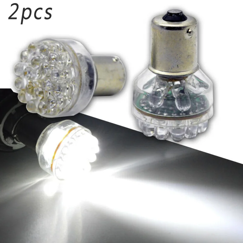 1 пара 6 Вольт 24 светодиодный белый автомобиль лампы 1156 1157 светильник тормоза поворота Хвост Рева лампы
