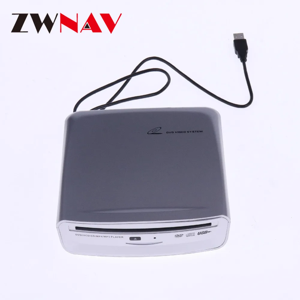 ZWNAV USB DVD приводы оптический привод Внешний слот CD ROM плеер для автомобиля DVD/VCD/CD/MP4