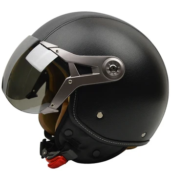 

Sweat Absorbing Motorbike Universal Accessories Portable Safety Riding Motorcycle Helmet Half Open Shield Lightweight Protective