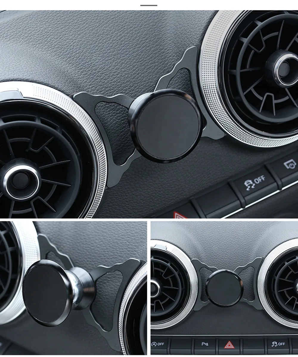 Автомобильный держатель телефона для Audi A3 S3 8V Air Vent Mount автомобильные стильные подвески держатель для навигатора 360 градусов вращающаяся поддержка Мобильные аксессуары