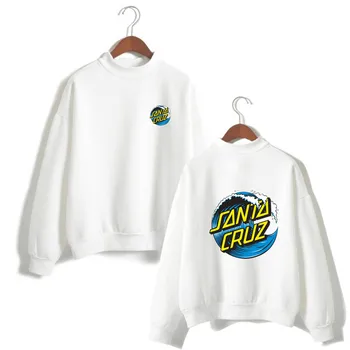 

Santa Cruz Wave 2 fashion unisex grunge tumblr casual tee Sweatshirt tumblr Winter Couple Wear Sweatshirt Women's casual white