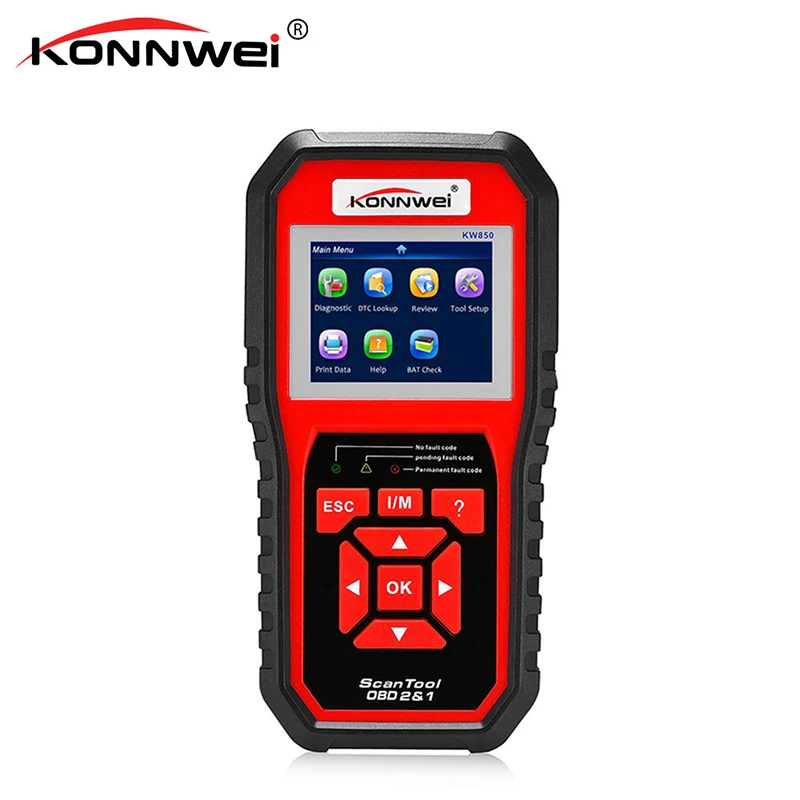 Считыватель кодов KONNWEI KW850 диагностический инструмент OBD2 устройство для проверки