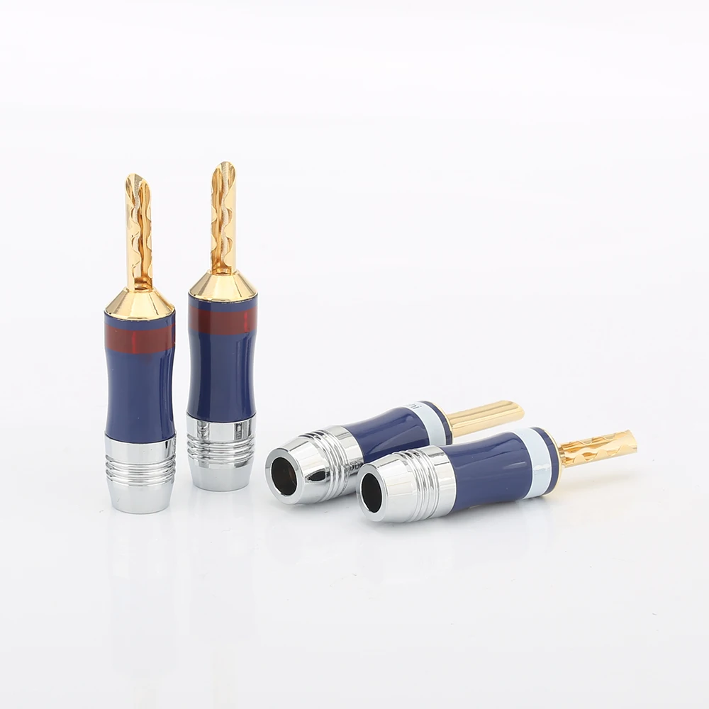 Высококачественная Банановая штепсельная вилка BFA с покрытием 24 каратным