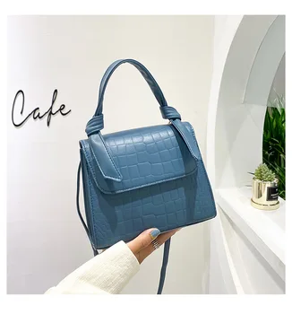 

New Mini Bag Female 2020 New Style Western Style Portable Crocodile Shoulder Bag Fashion Small Square Bag