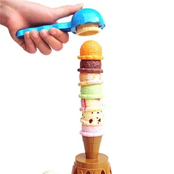 Tour de jeu pour empiler des glaces, 16 pièces, jouets éducatifs pour enfants, jouet de Simulation alimentaire mignon pour enfants 
