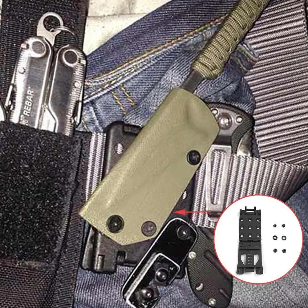 Набор из 6 дорожных пряжек большой Tek Lok Зажим для ремня Петля для ножа Kydex оболочка/кобура с оборудованием, специально для DIY