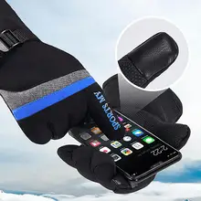 Мужские и wo Мужские сноубордические перчатки зимний бег Уличный спорт плюс бархат утолщение сенсорный экран теплые хлопковые лыжные перчатки 30O9