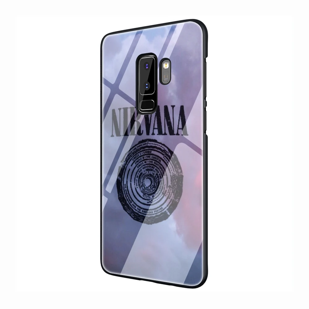 EWAU лого нирваны закаленное Стекло чехол для телефона чехол для samsung Galaxy S7 край S8 9 10 Plus, Note 8, 9, 10, A10 20 30 40 50 60 70 - Цвет: G6