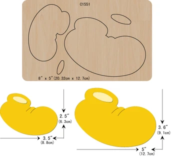 

New shoes Wooden die Scrapbooking C-1551 Cutting Dies