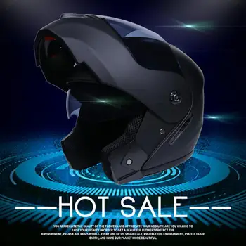 

Motorcycle Helmet Double Lens Open Face Helmet Full Face Helmet Racing Helmet Running Helmet Unisex Dual-Use Helmet