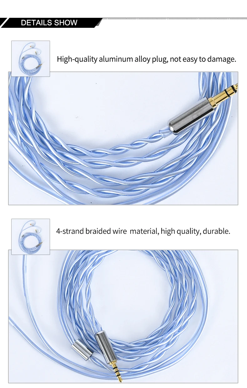 mmcx 0.78mm 2pin qdc tfz com 2 fios