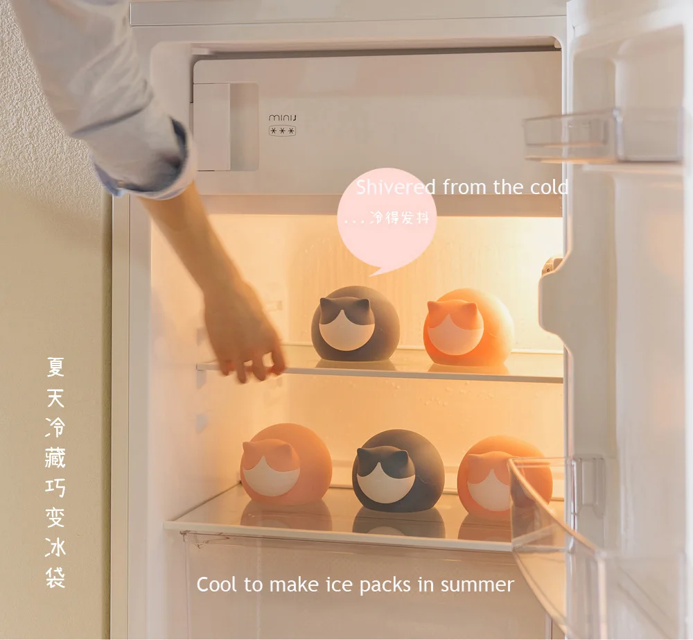 2019 winter Portable hand warmer water bottle cat water injection silicone warm water bag warmer hand warmer