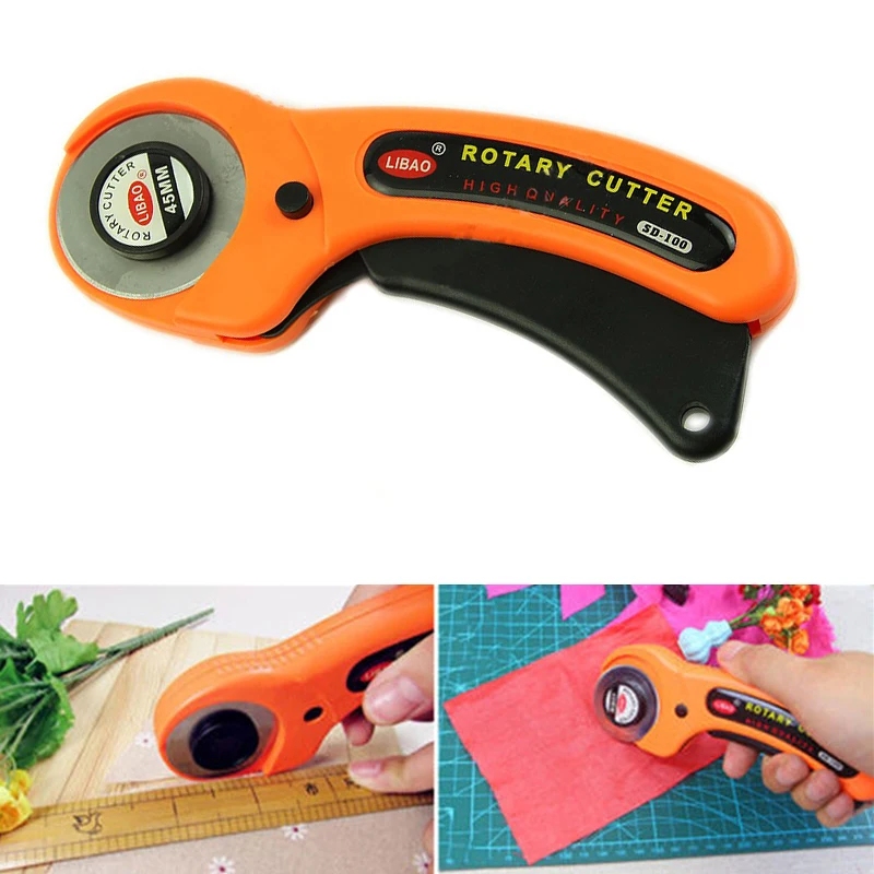 

45mm Sewing Fabric Leather Quilting Scrapbooking Contour Cutter Round Cutting Knife Scissors Replace Spare Blade Stailess Steel