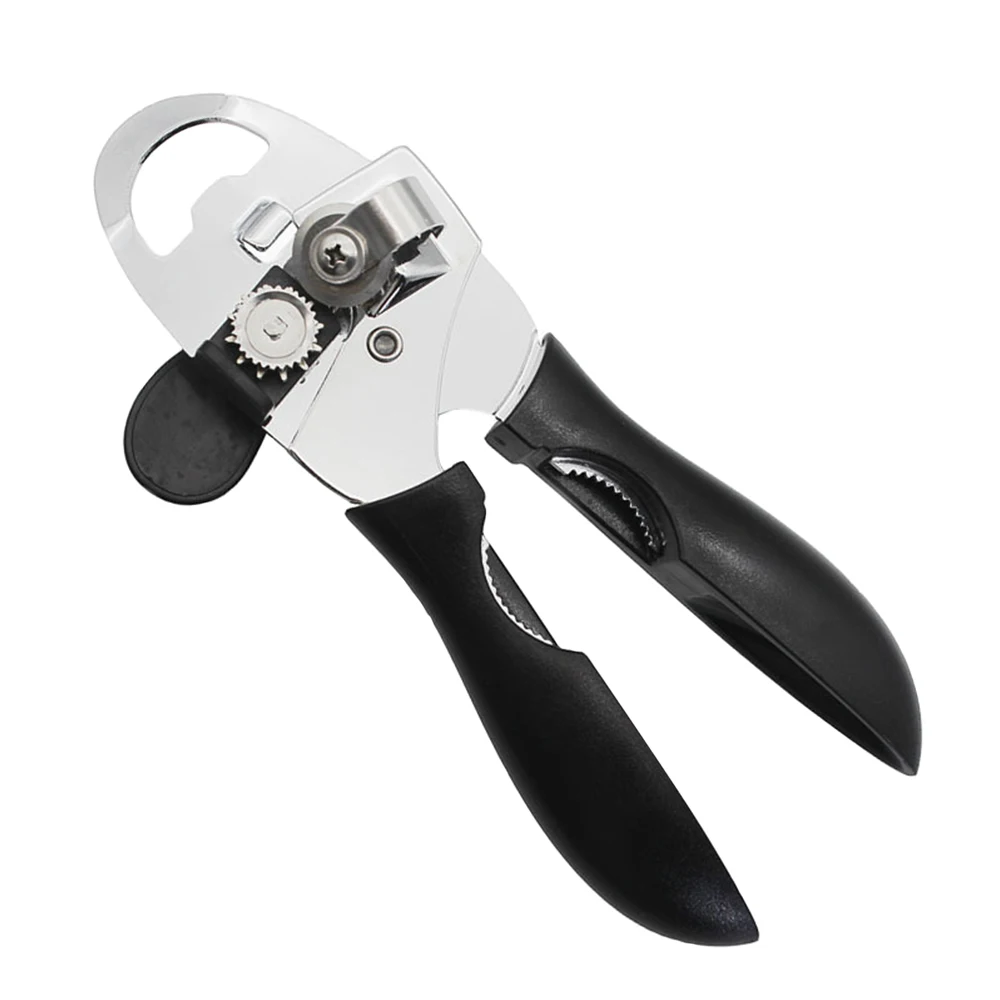 Black Manual opener Ручной консервный нож Профессиональный усиленный оловянный пивной открывалка для губ с гладкий край безопасности легкие гаджеты для домашней кухни - Цвет: Black Manual opener