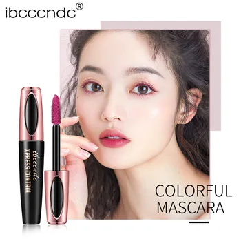 

4d Eyelash Color Mascara Waterproof Eye Lashes Rimel Cosmetic Long Lasting Lengthening Curling Women Blue Pink Red Lash Mascara
