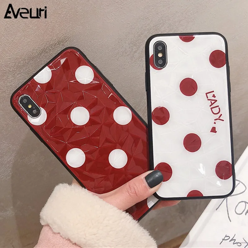 

Luxury Rhombus Cover Case For iPhone 6 6S Plus 7 8 Plus Coque 360 Protection PC Silicone Case For iPhone X XR XS MAX