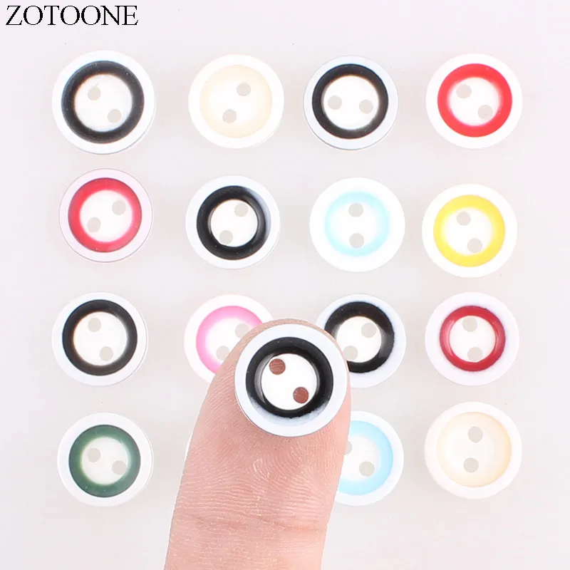 

ZOTOONE Plastic Round Resin Buttons 50PCS Handmade Cute Noel Accessories Scrapbooking for Coat DIY Craft Decoration Button E