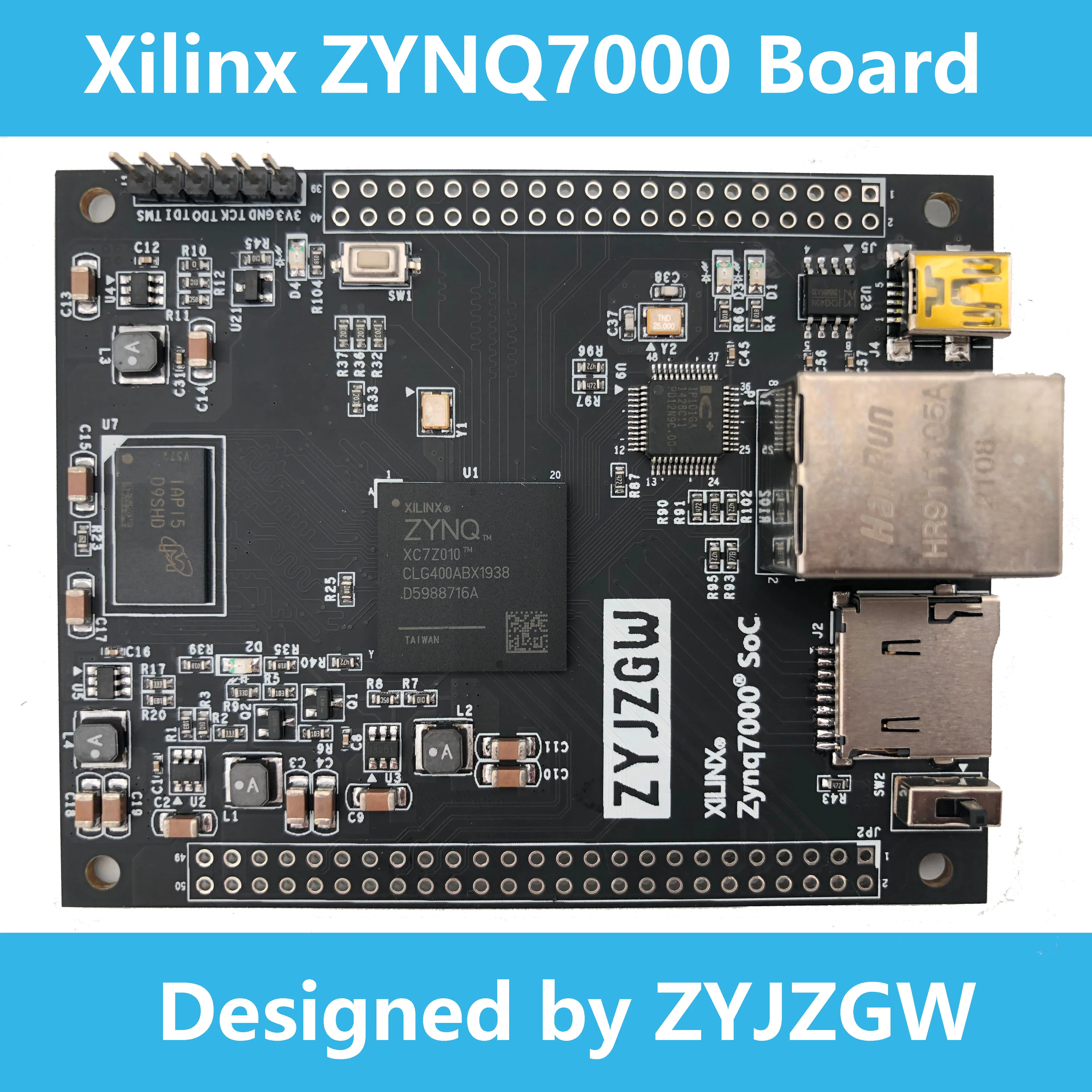 QMTECH ZYJZGW Xilinx Zynq7000 Zynq XC7Z010 SoC FPGA стартовый комплект макетная плата | Компьютеры и