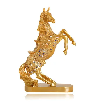 

New Air War Horse Statue Resin Crafts Retro Home Decoration Animal Sculpture Creative Desktop Decorations Personalized Gifts