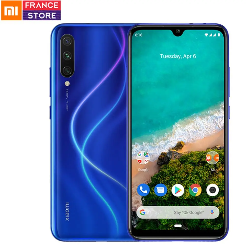 Глобальная версия Xiaomi Mi A3 4 Гб 128 Смартфон Snapdragon 665 Восьмиядерный 6 088 &quotAMOLED 48MP + 32MP