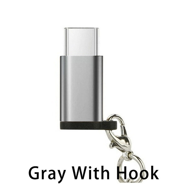 Keychain Cable USB Type C Adapter OTG Micro USB Female for Type C Male Converter Adapter USB-C for Huawei Xiao Mi