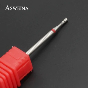 

ASWEINA 1PC 1.8mm Fine Diamond Burrs Nail Drill Bits Electric Manicure Mill Sharp Cutting Nail Rotary Clean Tools