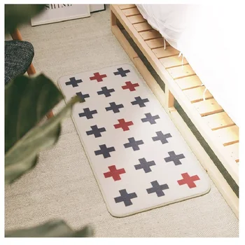 

100% Nylon Bedroom Floor Mat Bedside Foot Mat Anti-slip Mat Entrance Door Mat Rug Kitchen Mat Set Foot Mats 50x120cm